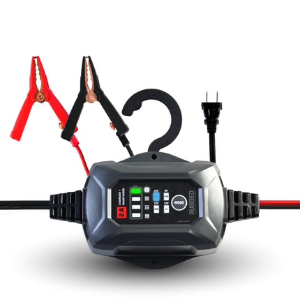 Schumacher Electric 2A Rugged Car Battery Charger and Maintainer, 3-in-1 Solution, for 6V/12V Power Sport, Automotive, and Marine Batteries, SC1678