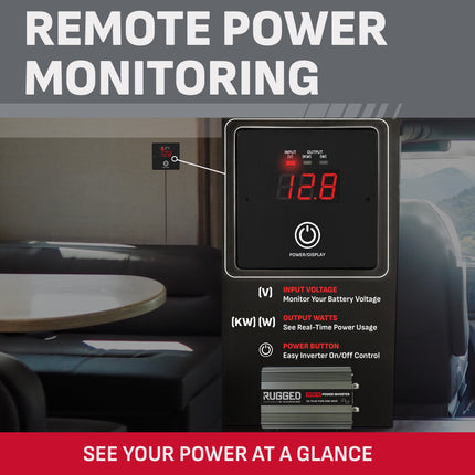 Schumacher Electric RUGGED 2000W Pure Sine Wave DC-to-AC Power Inverter, 3 AC Outlets, USB-A Port, Remote Control, GFCI, Off-Grid Power, Use with 12V Solar, RVs, Trucks, SI-2000
