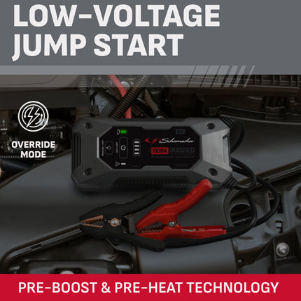 Schumacher 1500A Rugged Jump Starter and Portable Power Pack 12V DC car charger