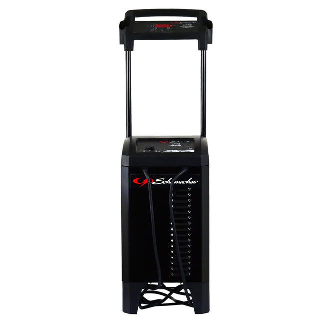 Schumacher Electric Wheeled Automatic 6A Car Battery Charger and 250A Engine Starter, 6-in-1 Solution, Maintainer, 40A Boost, For 12V/24V Power Sport, Automotive, and Marine Batteries, SC1352