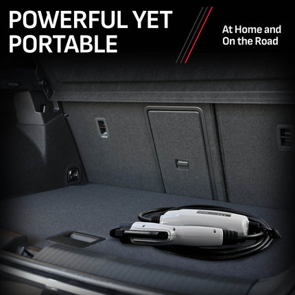 Schumacher Electric Level 1 Portable EV Charger, 12 Amp, 120 Volt, NEMA 5-15P Plug, Indoor/Outdoor Charging,  J1772 Connector, 20.5 Foot Charging Cable, SEV1670