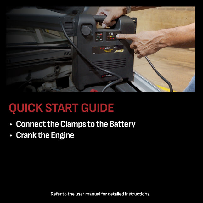 Schumacher SJ1328 1100A 12V Jump Starter, Portable DC Power Station, 12V DC Port – New in Box