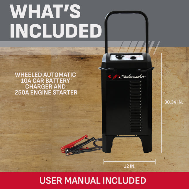 Schumacher Electric Charge Xpress SCUSC1445 250 Amps 12V Fully Automatic Automotive Battery Charger