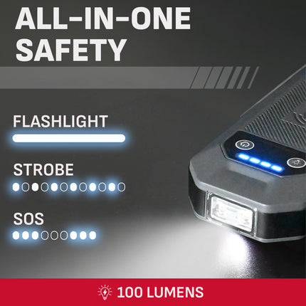 Schumacher Electric 2000A Car Battery Jump Starter and Portable Power Pack, 4-in-1, 10W Wireless Charging and 3A USB Charging, SL1690