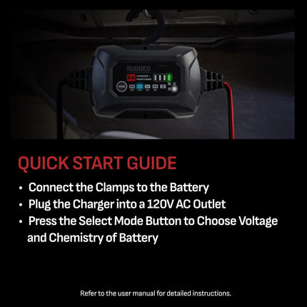Schumacher Electric 5A Rugged Car Battery Charger and Maintainer, 3-in-1 Solution, for 6V/12V Power Sport, Automotive, and Marine Batteries, SC1682
