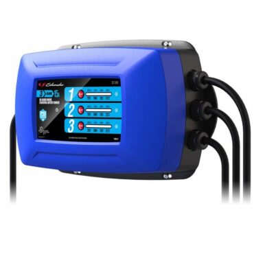 Schumacher Electric 15 amp 12 volt 3-bank on-board marine sequential battery charger.