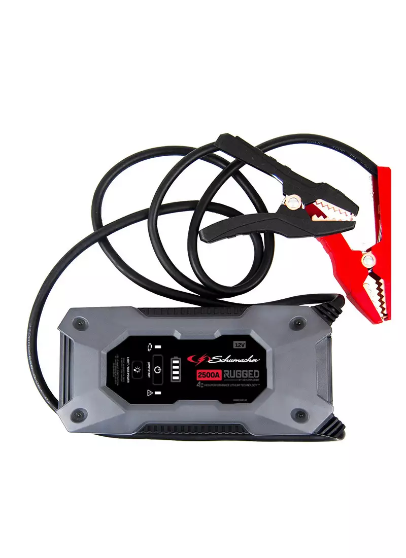 RUGGED BY SCHUMACHER Lithium Portable Power Pack and 2500A 12V Jump Starter, 3-in-1, SL1596